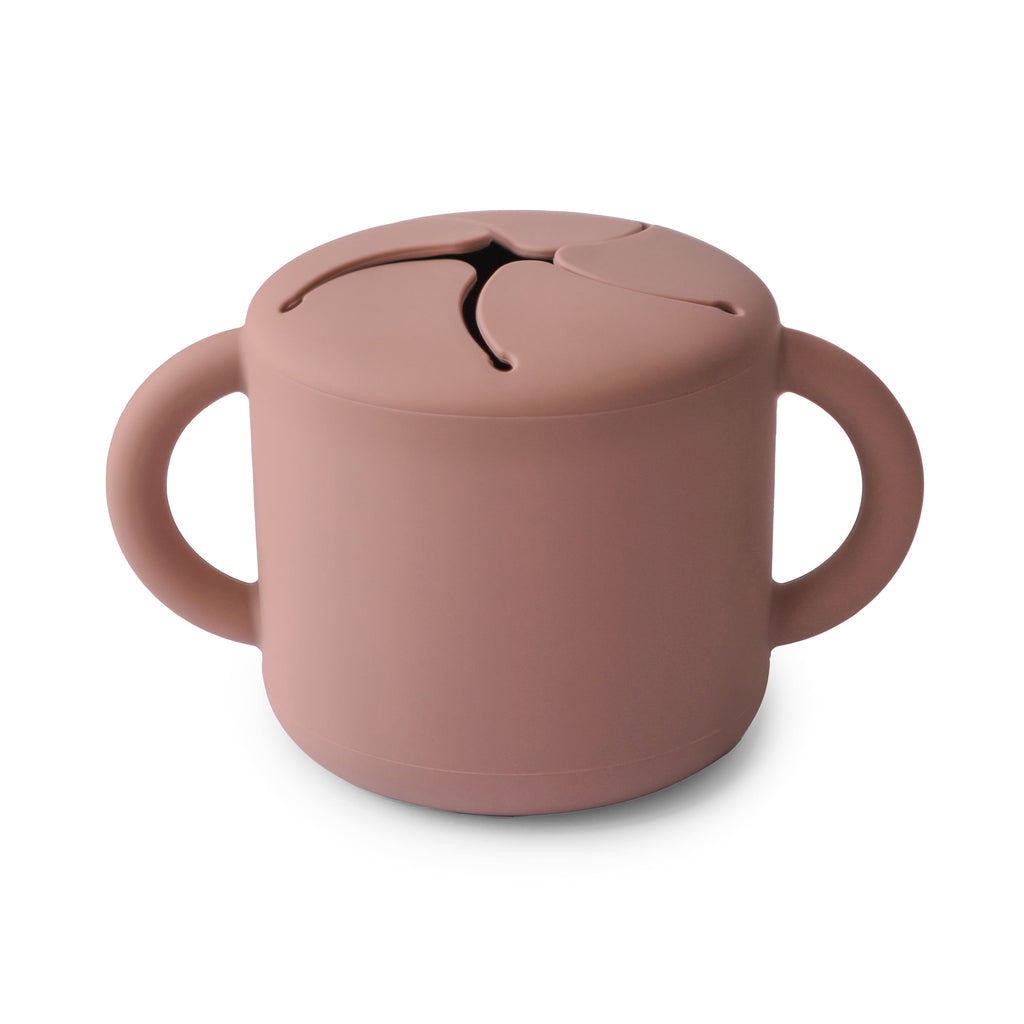Mushie Snack Cup Cloudy Mauve | Playroom Avenue