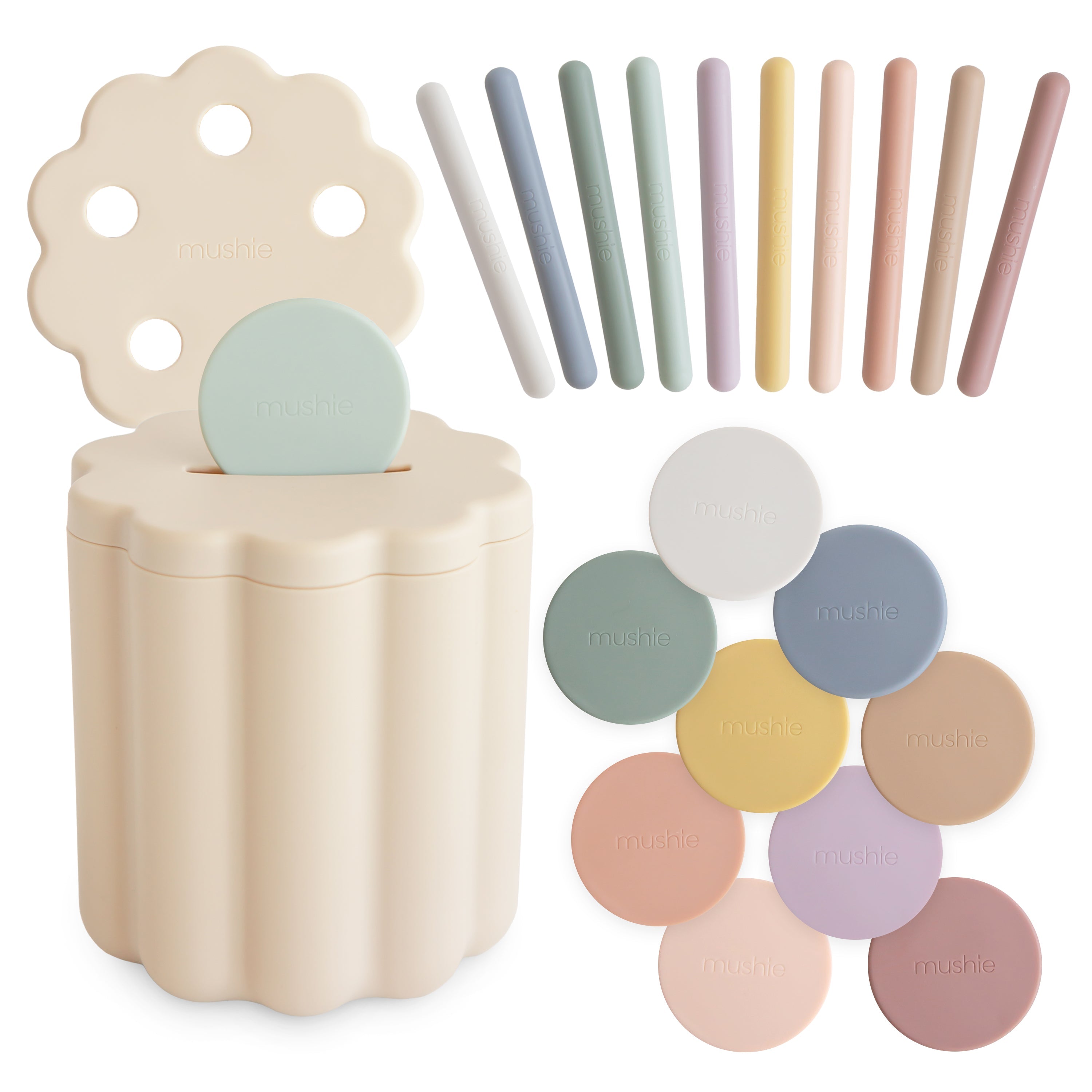 Mushie Coin & Tube Sorting Set | Playroom Avenue