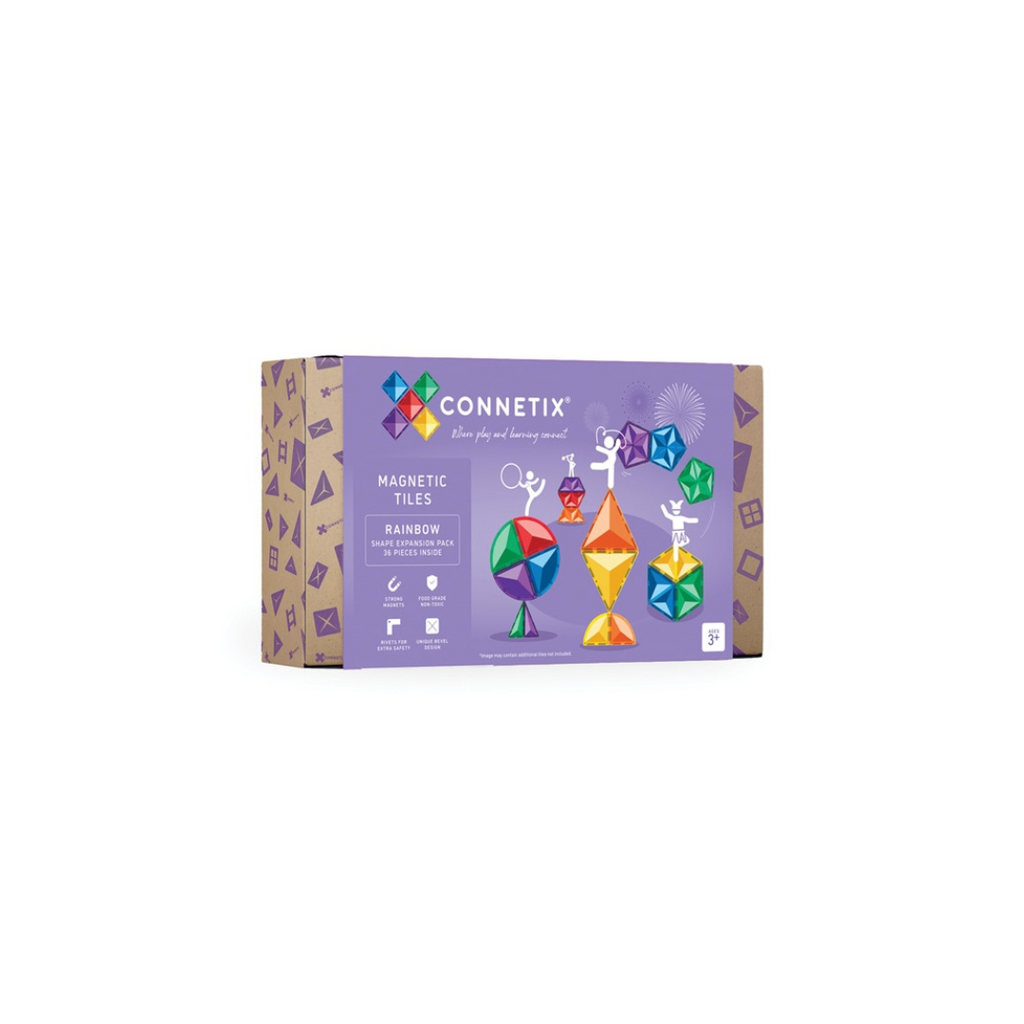 Connetix Magnetic Tiles | Rainbow Expansion Pack (36 pcs.)