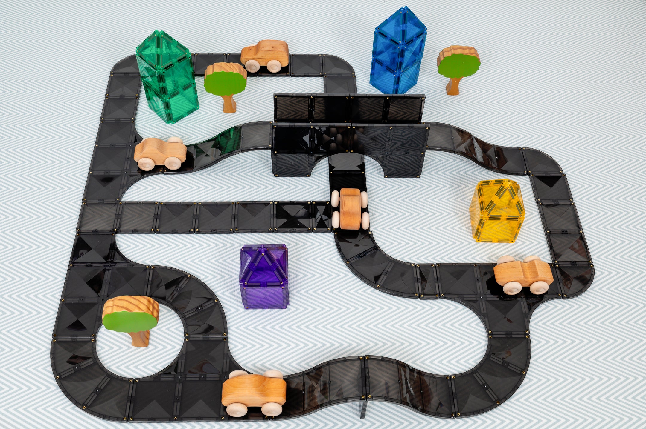 Connetix Magnetic Tiles | Roads Creative Pack (48 pcs)