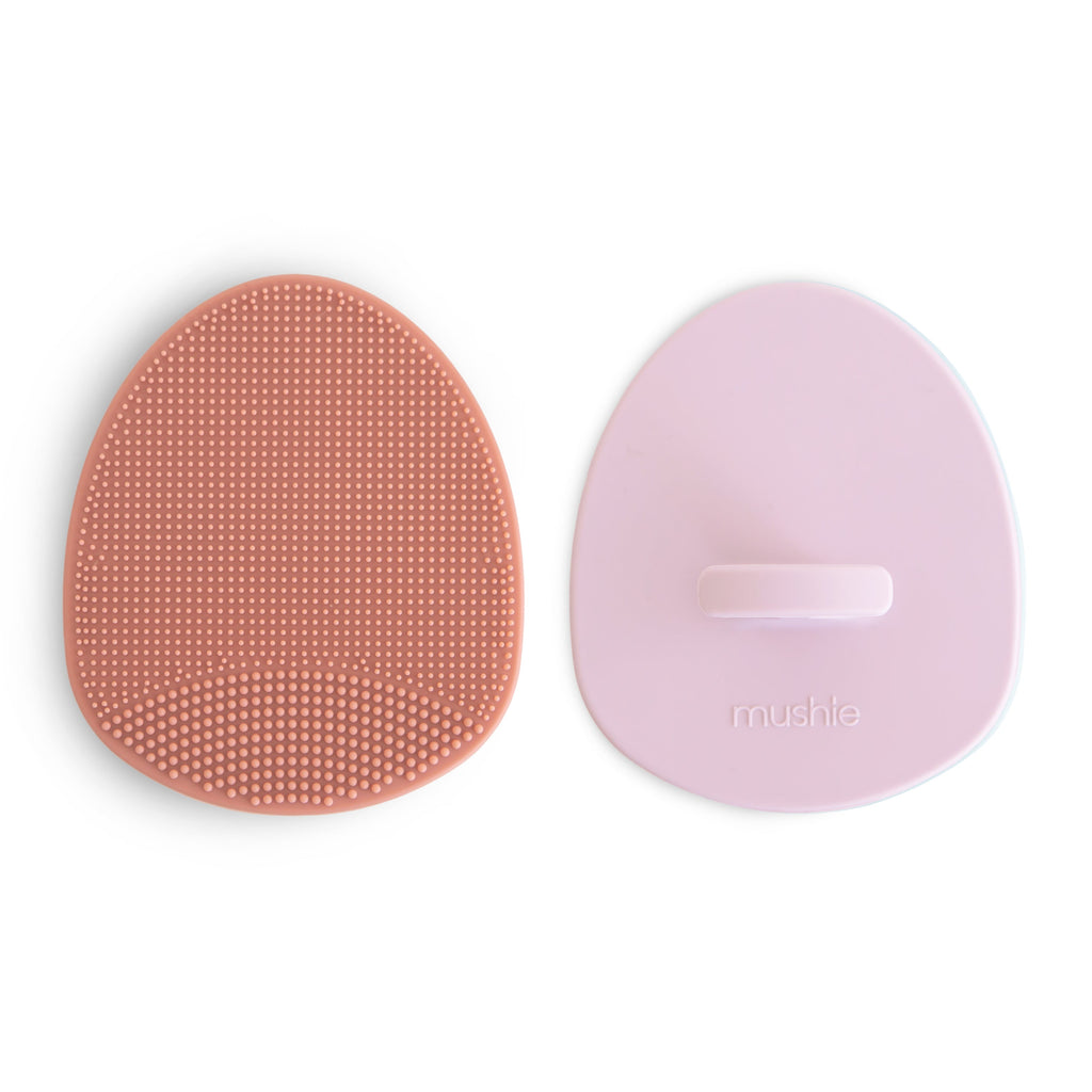 Mushie Cradle Cap Brushes Rose Soft Lilac | Playroom Avenue