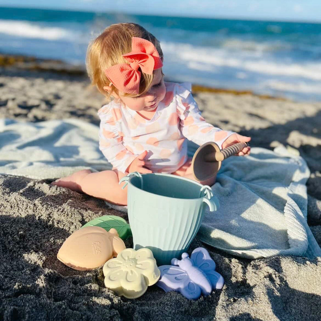 Calla and Friends Peach Blossom Silicone Beach Toy Set | Playroom Avenue