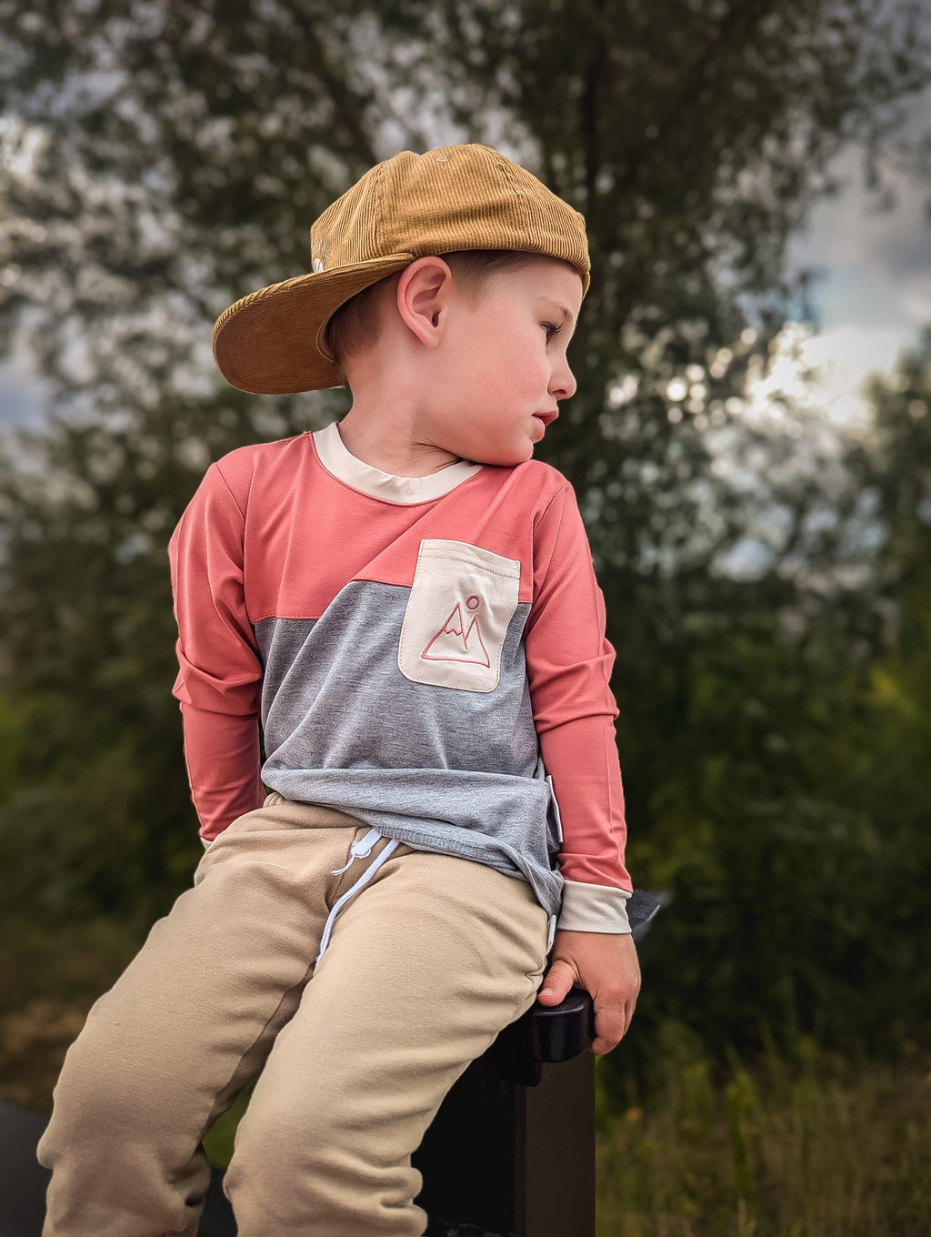 Keep the Littles Wild Mountain color block bamboo | Playroom Avenue