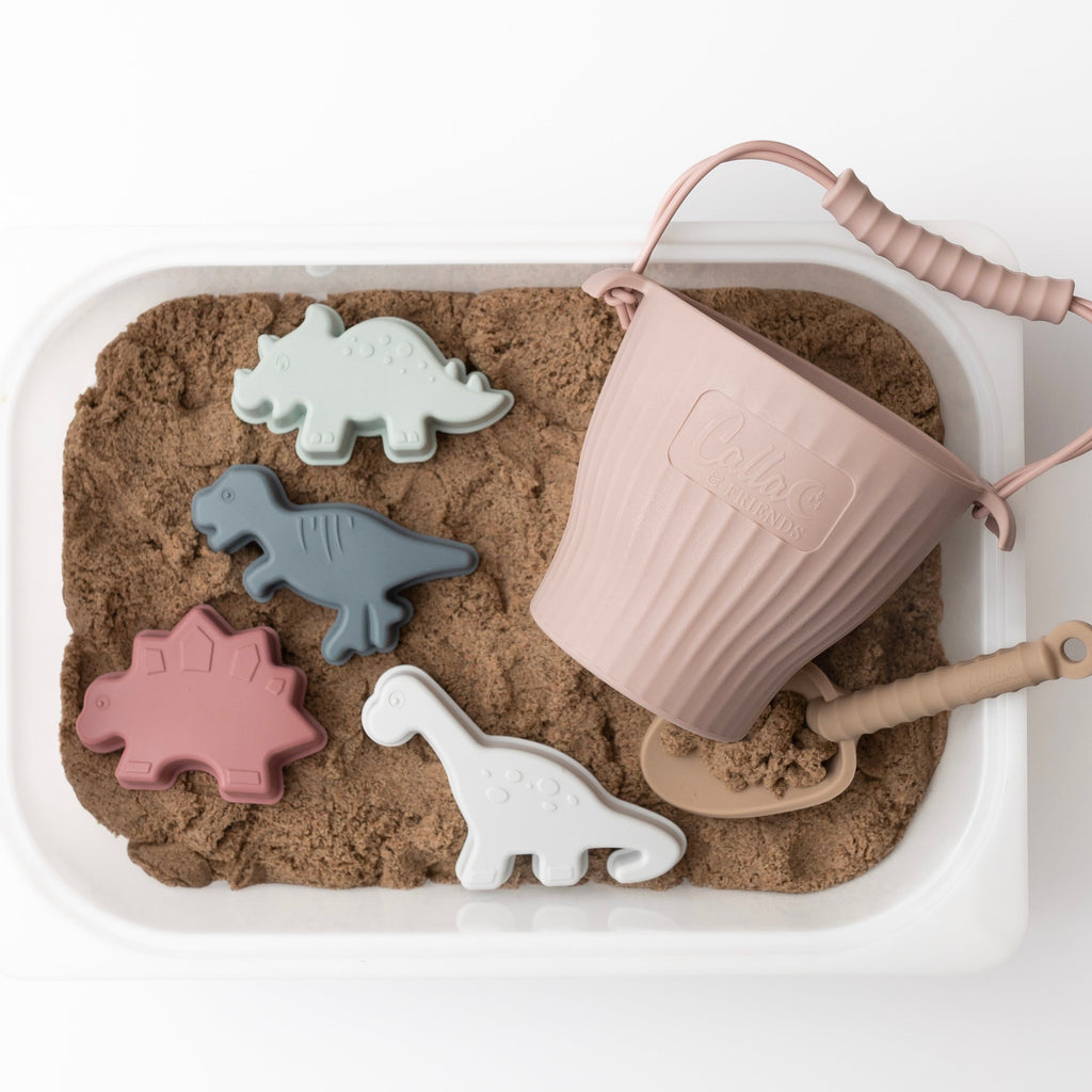 Calla and Friends Ainsley's Dinos Silicone Beach Toy Set | Playroom Avenue