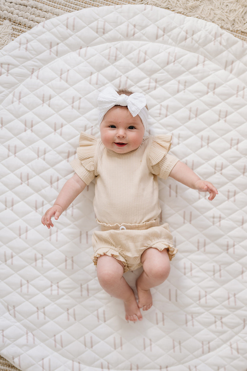 Poppyseed Play Padded Baby Play Mat Neutral Line | Playroom Avenue