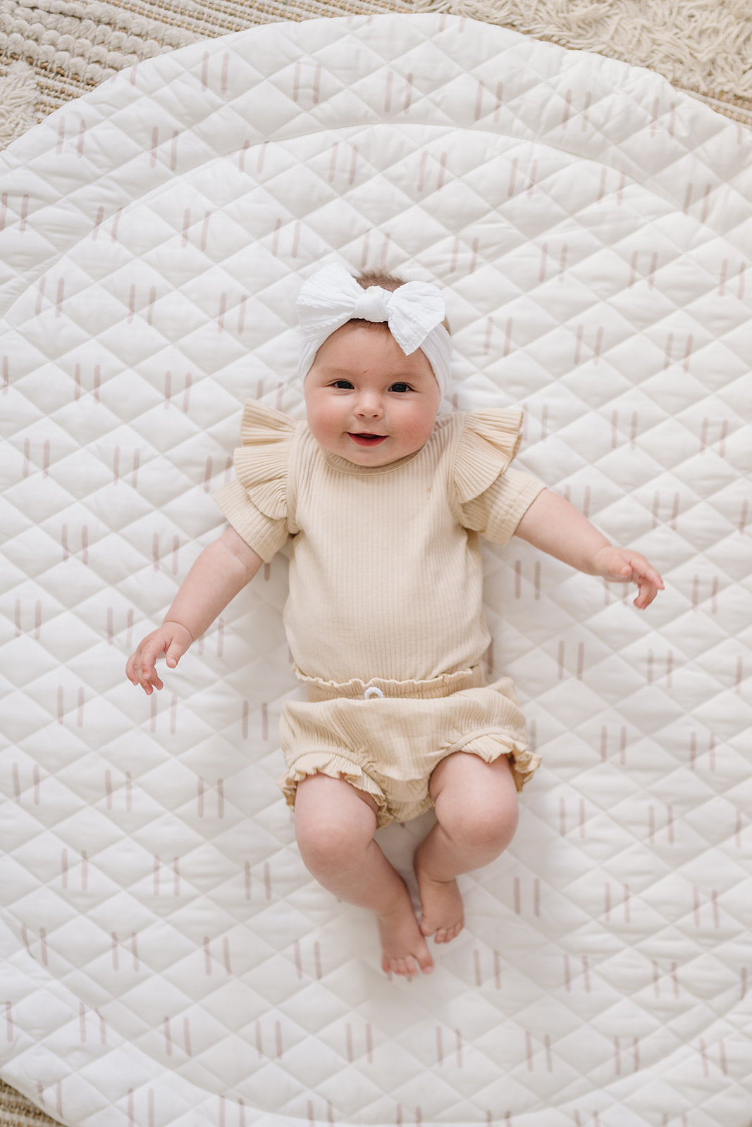 Poppyseed Play Padded Baby Play Mat Neutral Line | Playroom Avenue