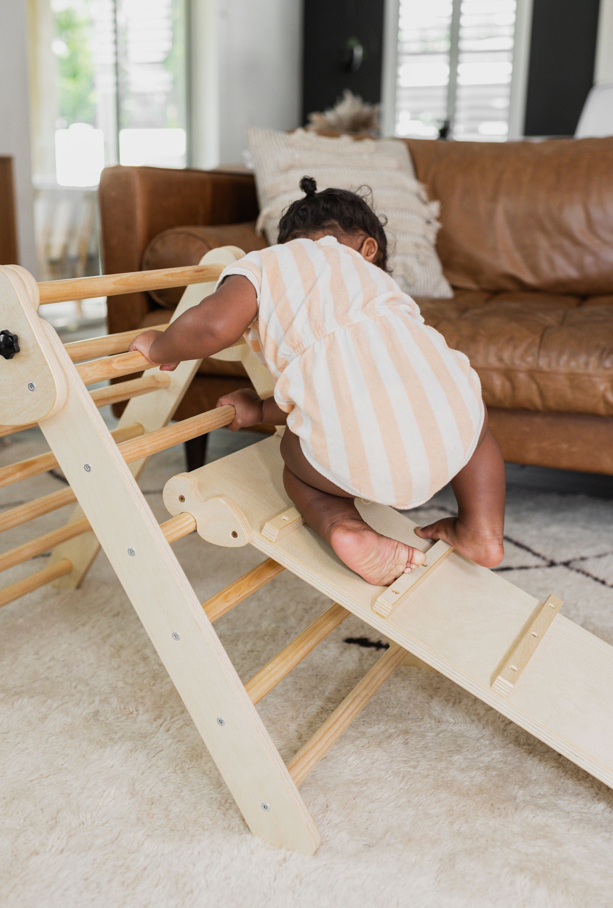 Poppyseed Play Montessori Climber | Foldable Natural | Playroom Avenue