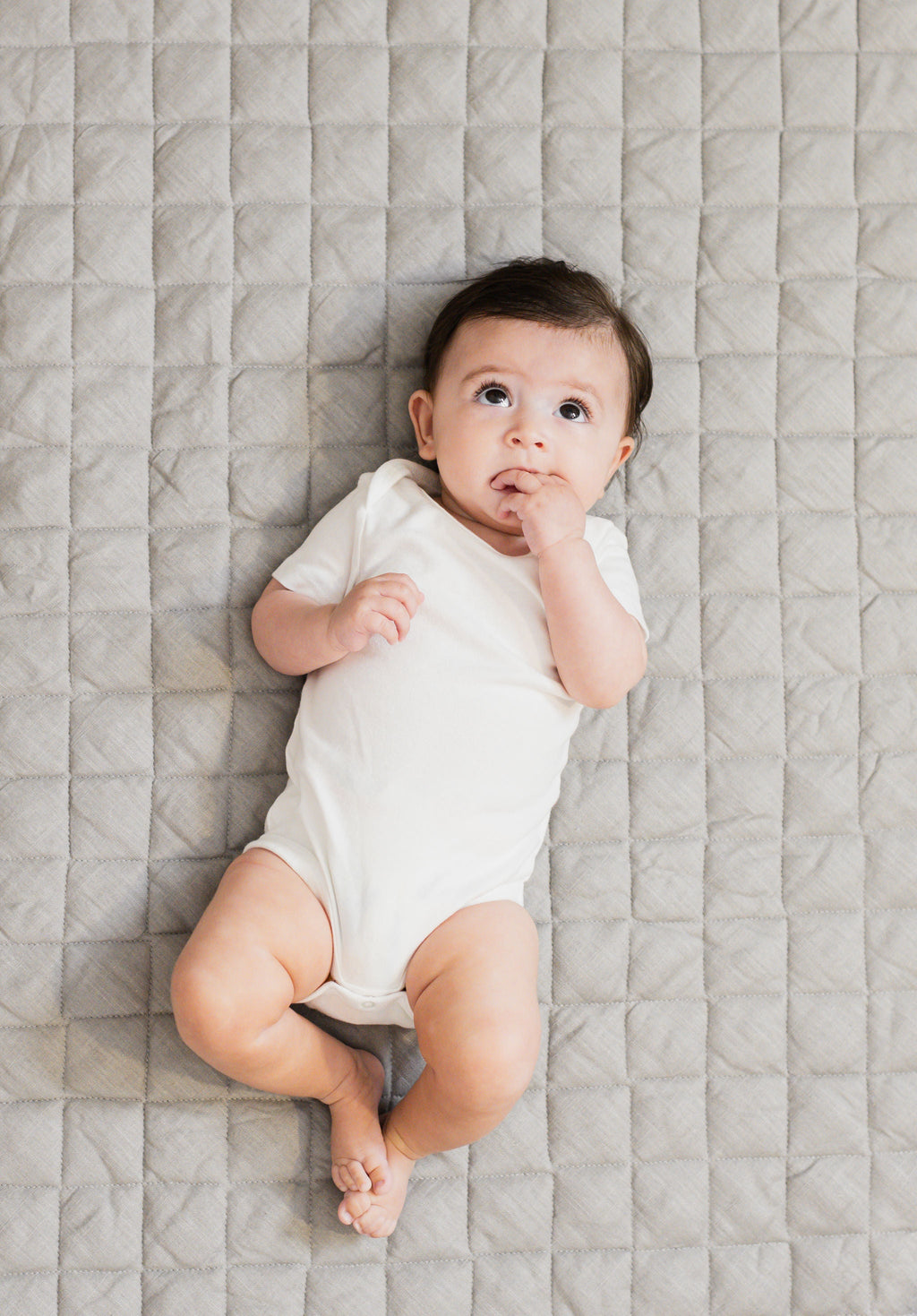 Poppyseed Play Linen Infant Play Mat Gray | Playroom Avenue