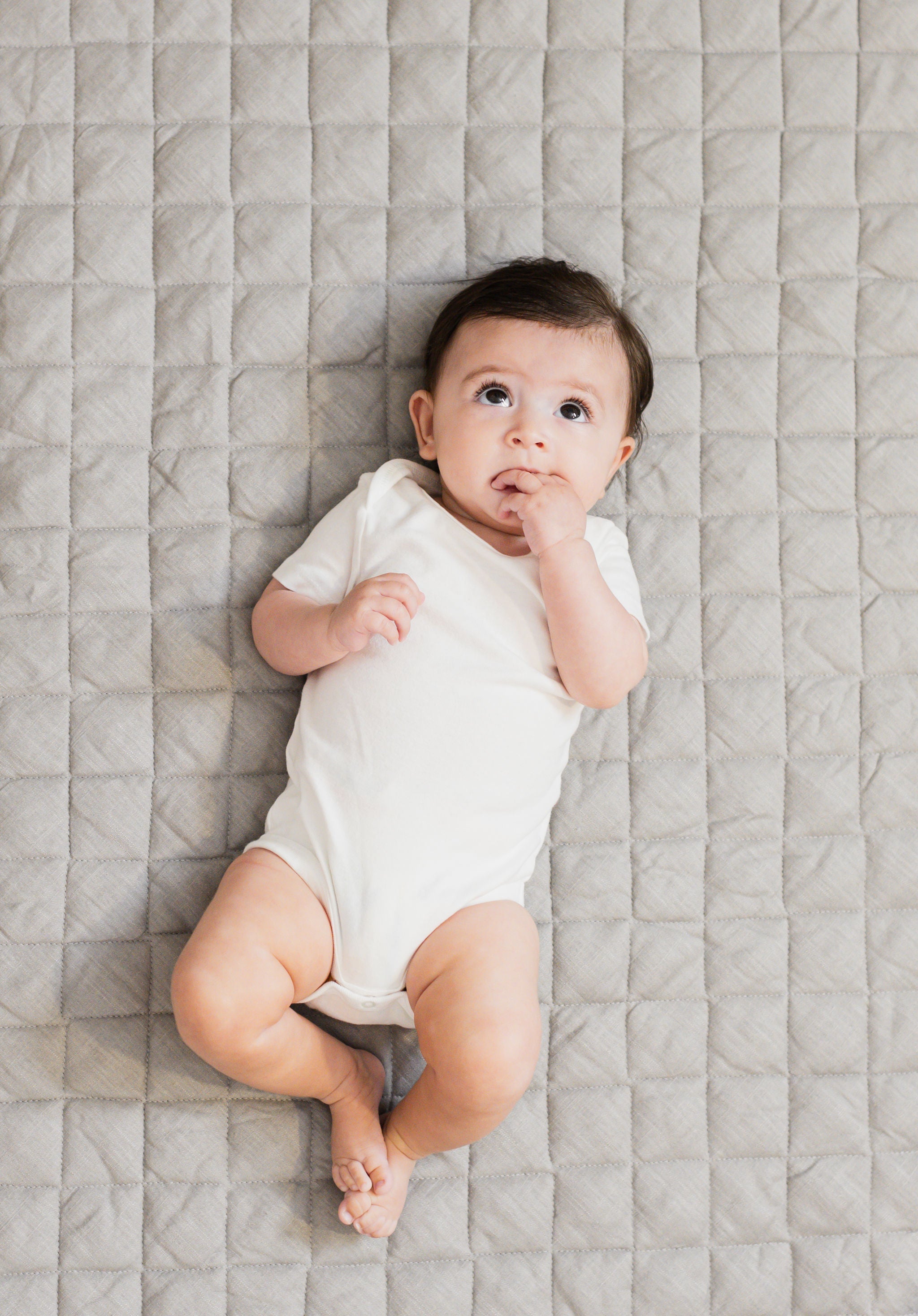 Poppyseed Play Linen Infant Play Mat Gray | Playroom Avenue