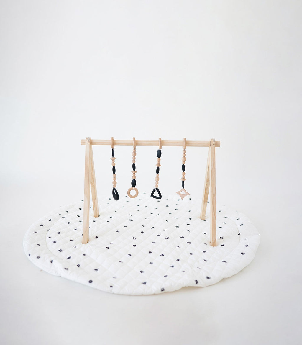 Poppyseed Play Play Gym Set Black & White | Playroom Avenue