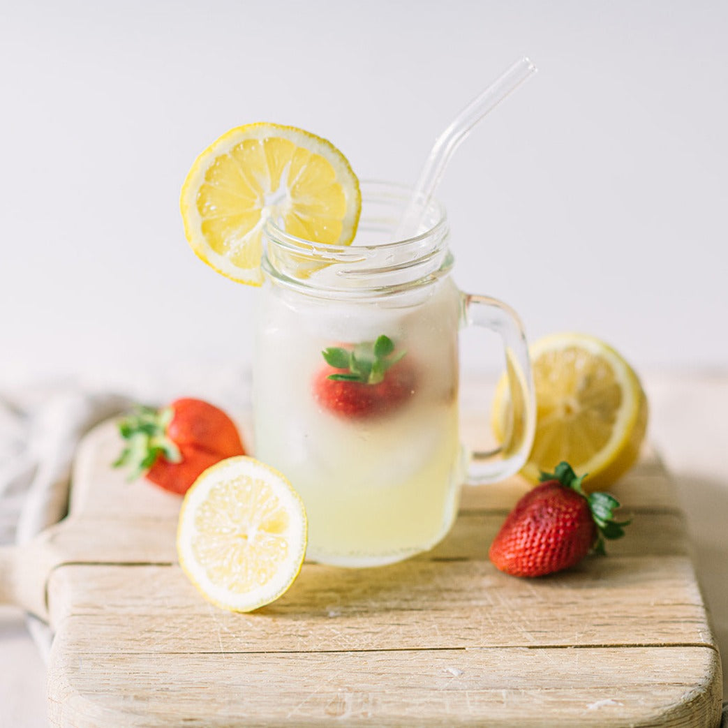 Mason Bottle Glass Straws, 4 Pack | Playroom Avenue