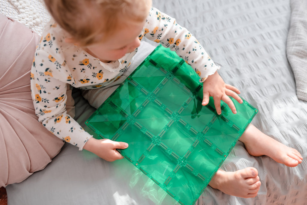 Connetix Magnetic Tiles | Rainbow Base Plate Pack (2 pcs) | Playroom Avenue