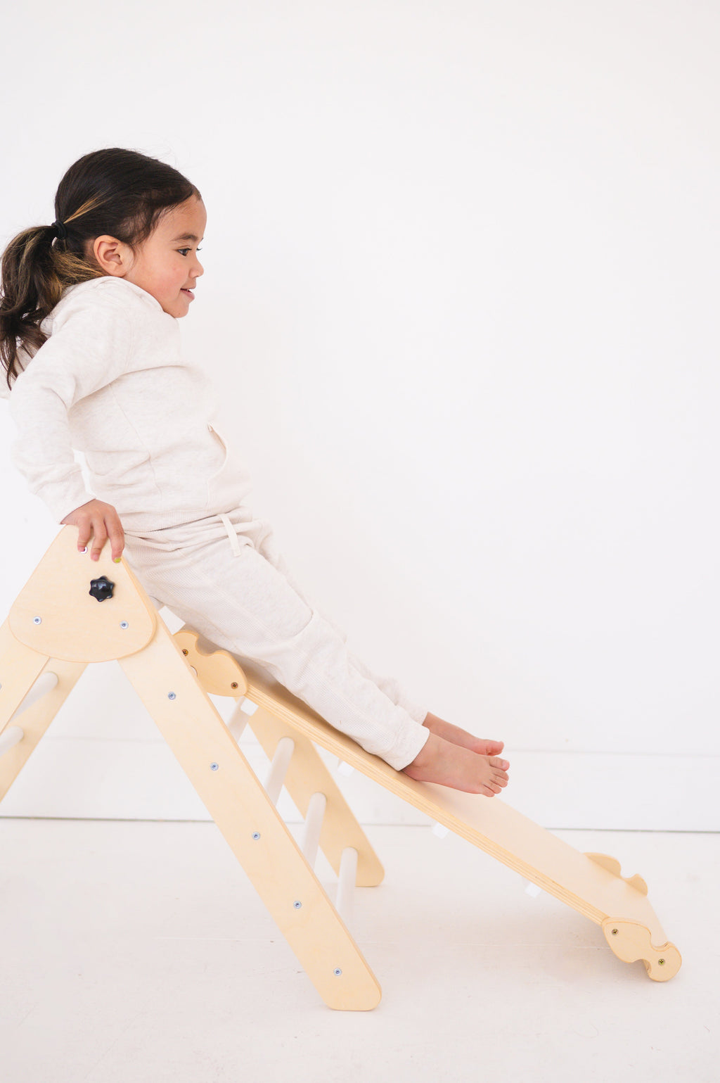 Poppyseed Play Montessori Climber | Foldable White | Playroom Avenue