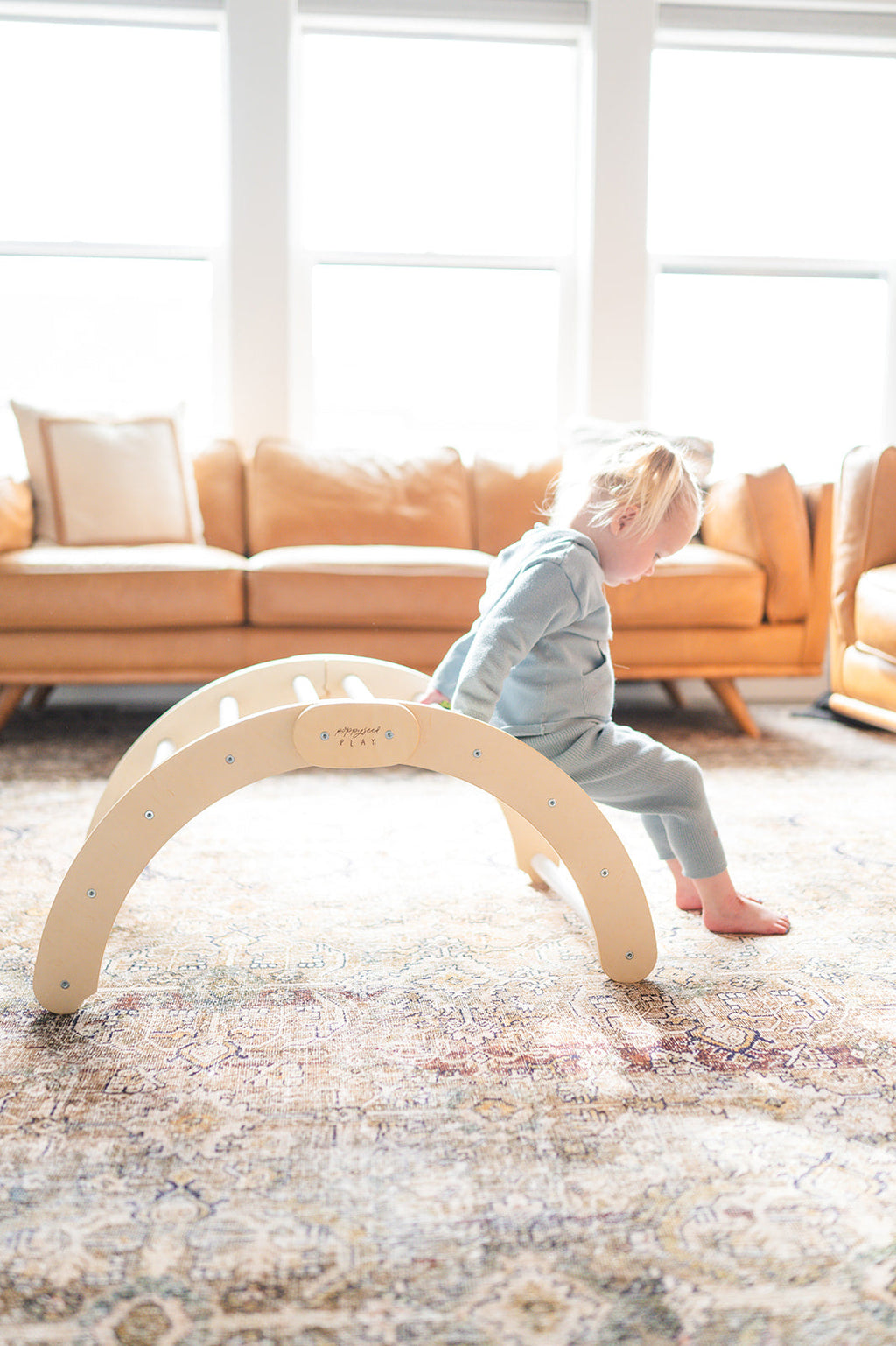 Poppyseed Play Climbing Arch | Foldable White | Playroom Avenue