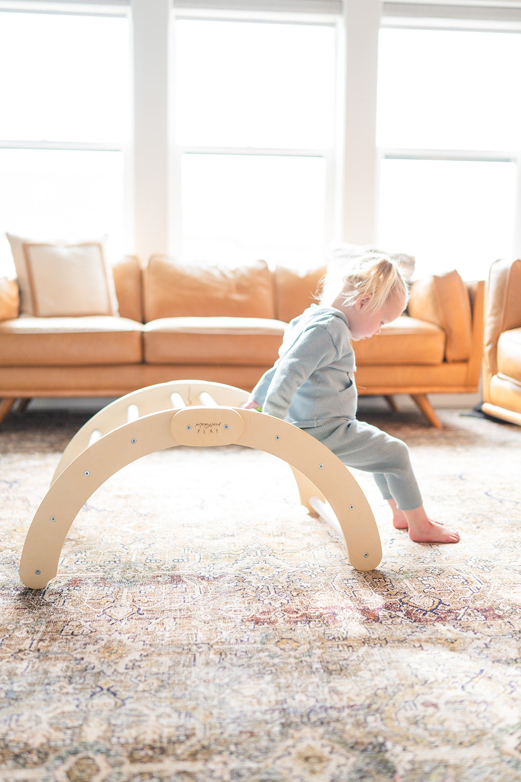 Poppyseed Play Climbing Arch | Foldable White | Playroom Avenue