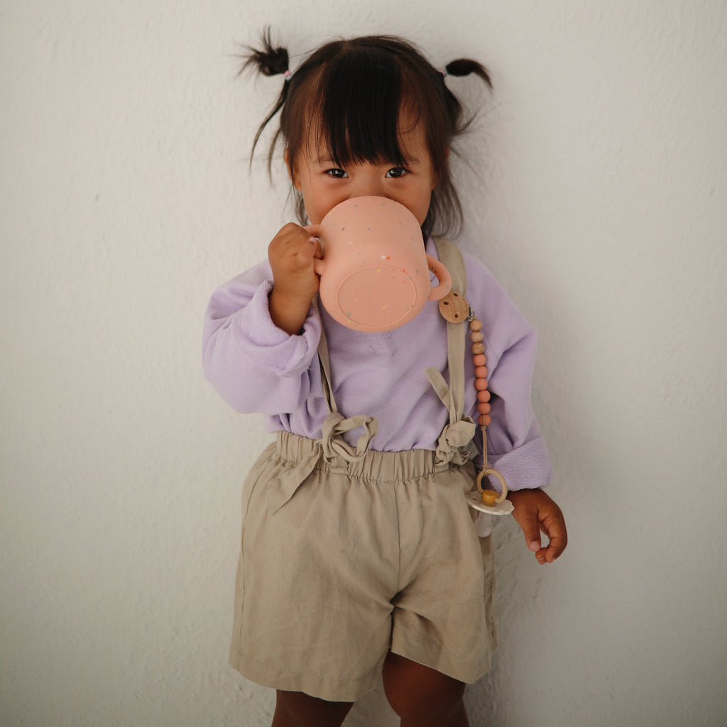Mushie Silicone Pacifier Clip | Eva | Playroom Avenue