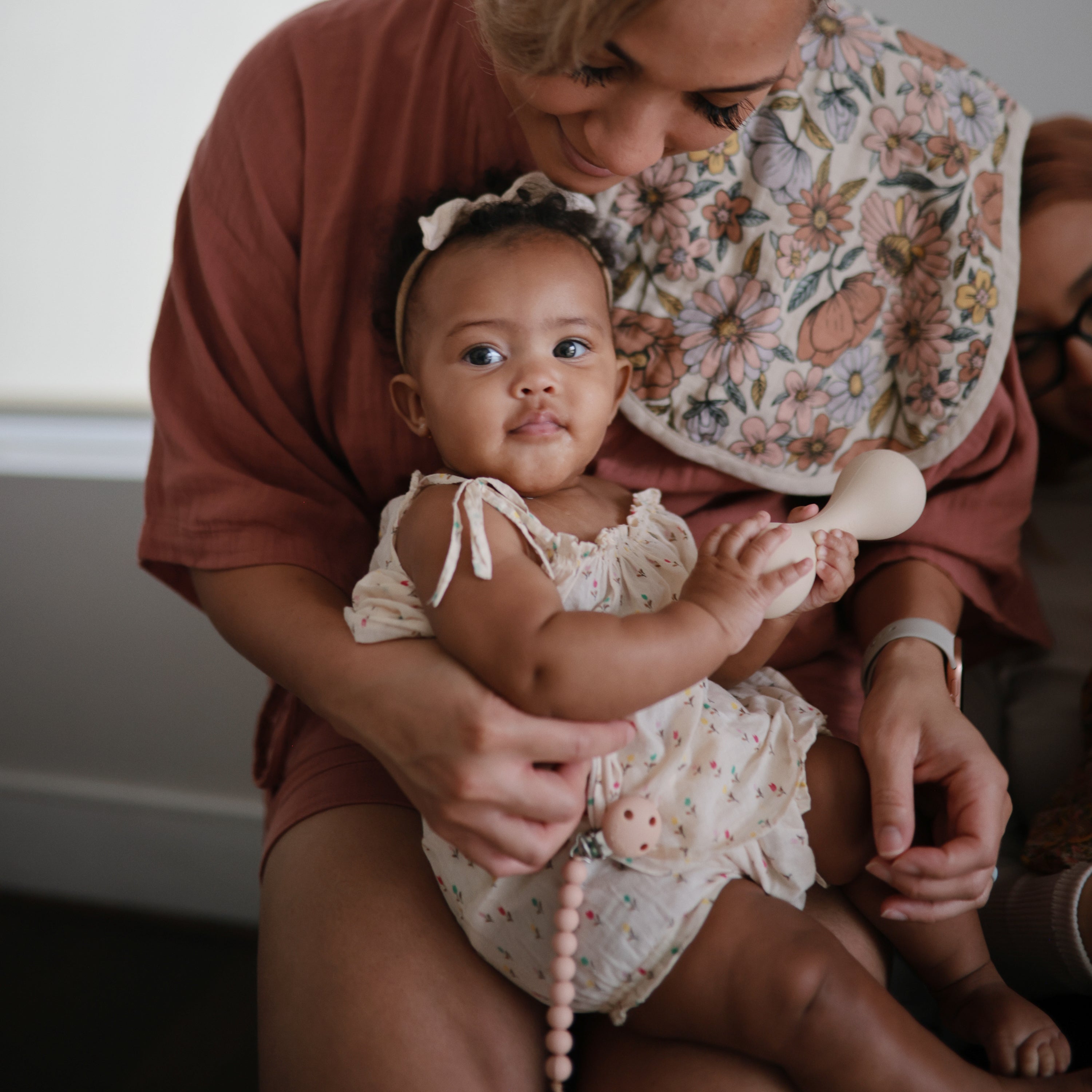 Mushie Silicone Baby Rattle Toy | Playroom Avenue