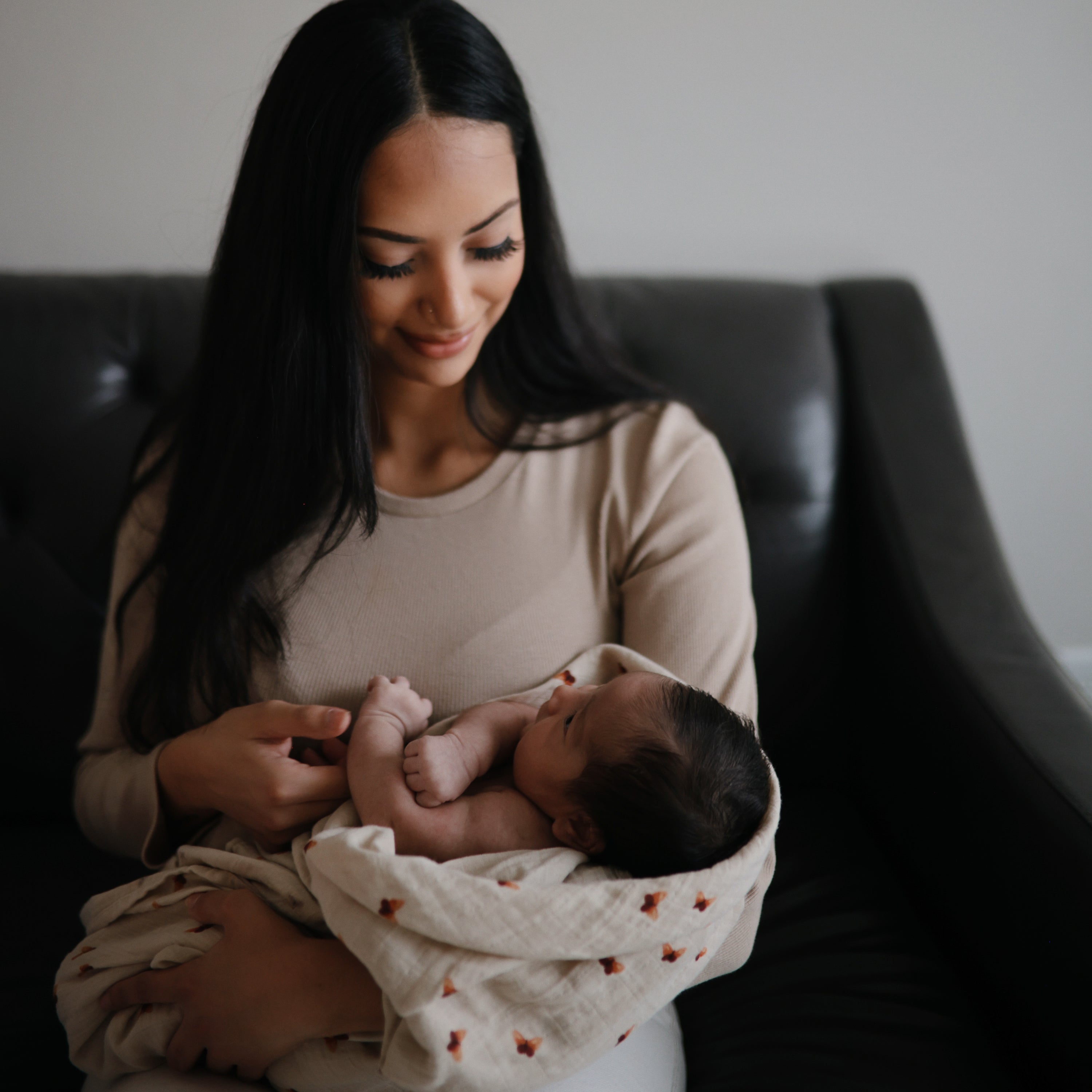 Mushie Organic Cotton Muslin Swaddle Blanket | Playroom Avenue