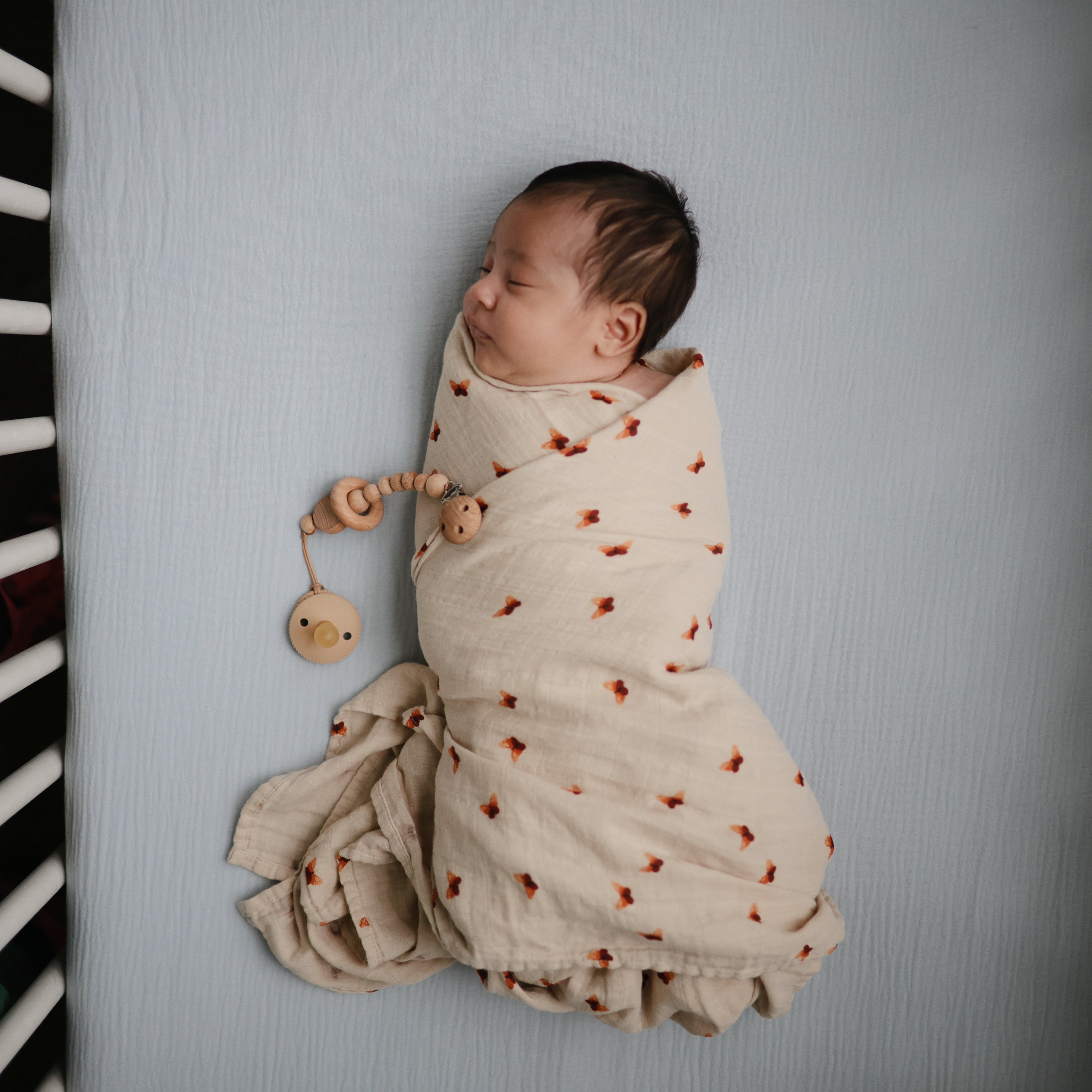 Mushie Organic Cotton Muslin Swaddle Blanket | Playroom Avenue