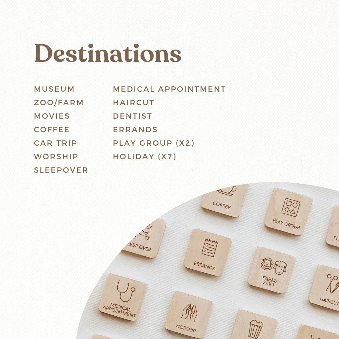 Little Agenda Expansion Tiles Set - Destinations | Playroom Avenue