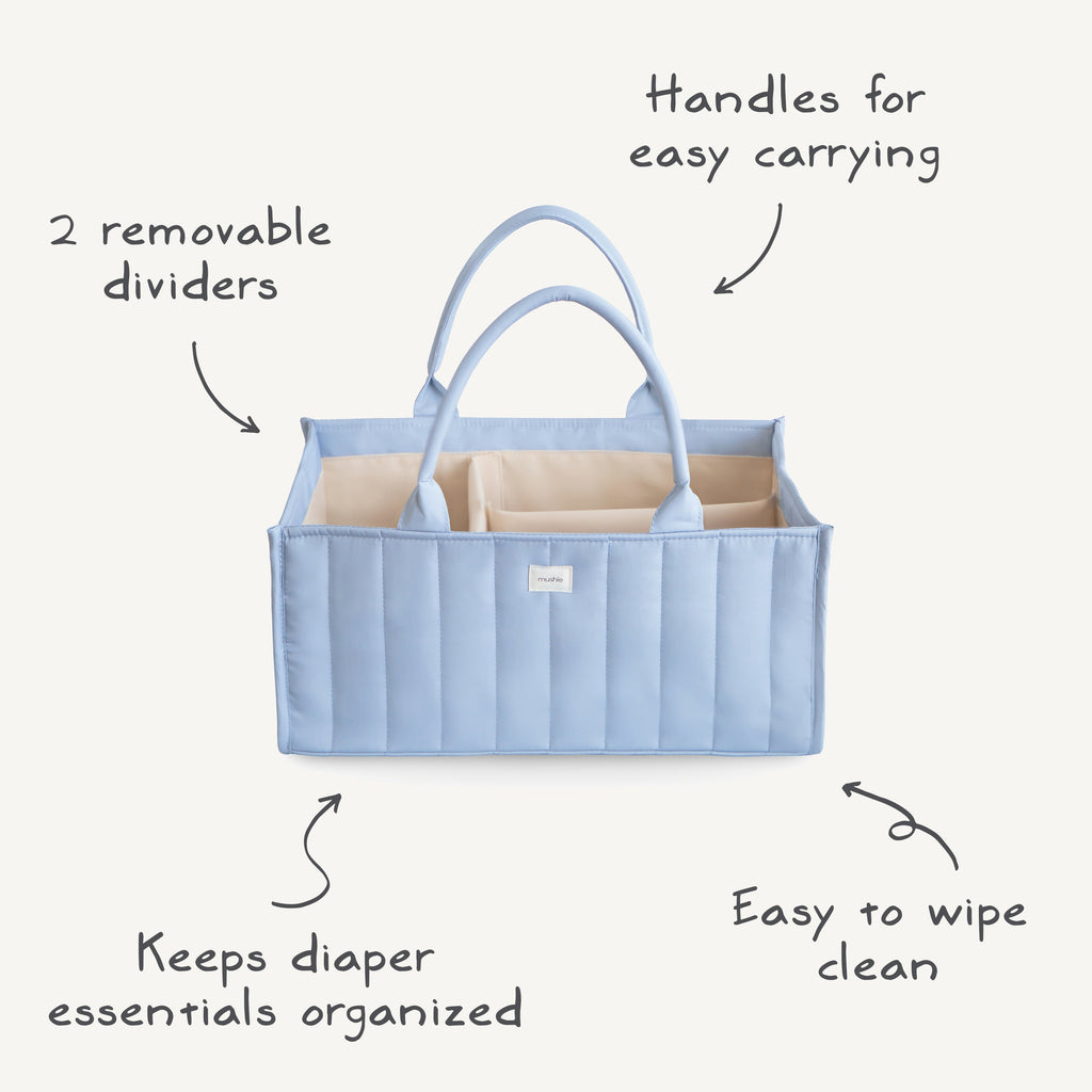 Mushie Diaper Caddy | Playroom Avenue