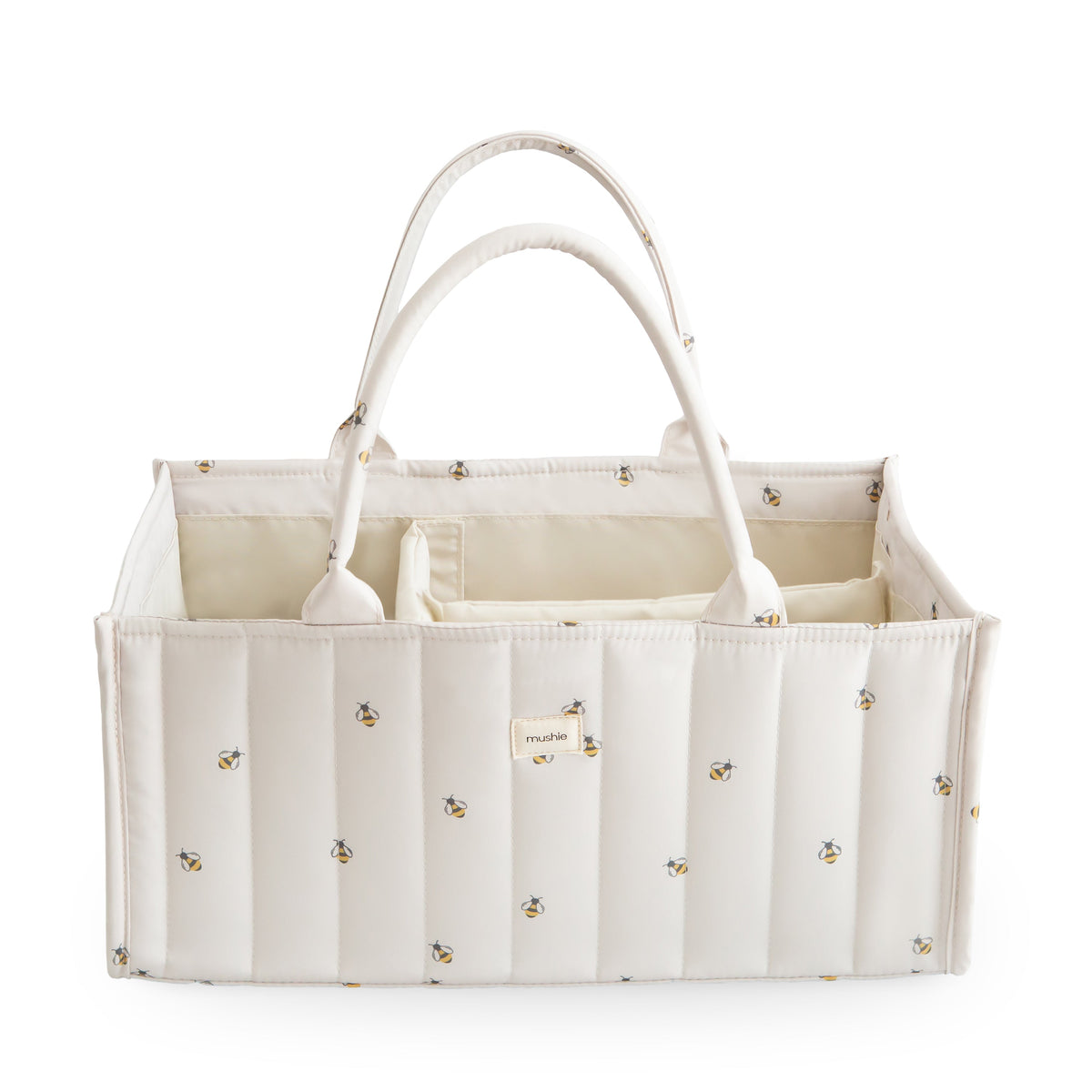 Mushie Diaper Caddy Bees | Playroom Avenue