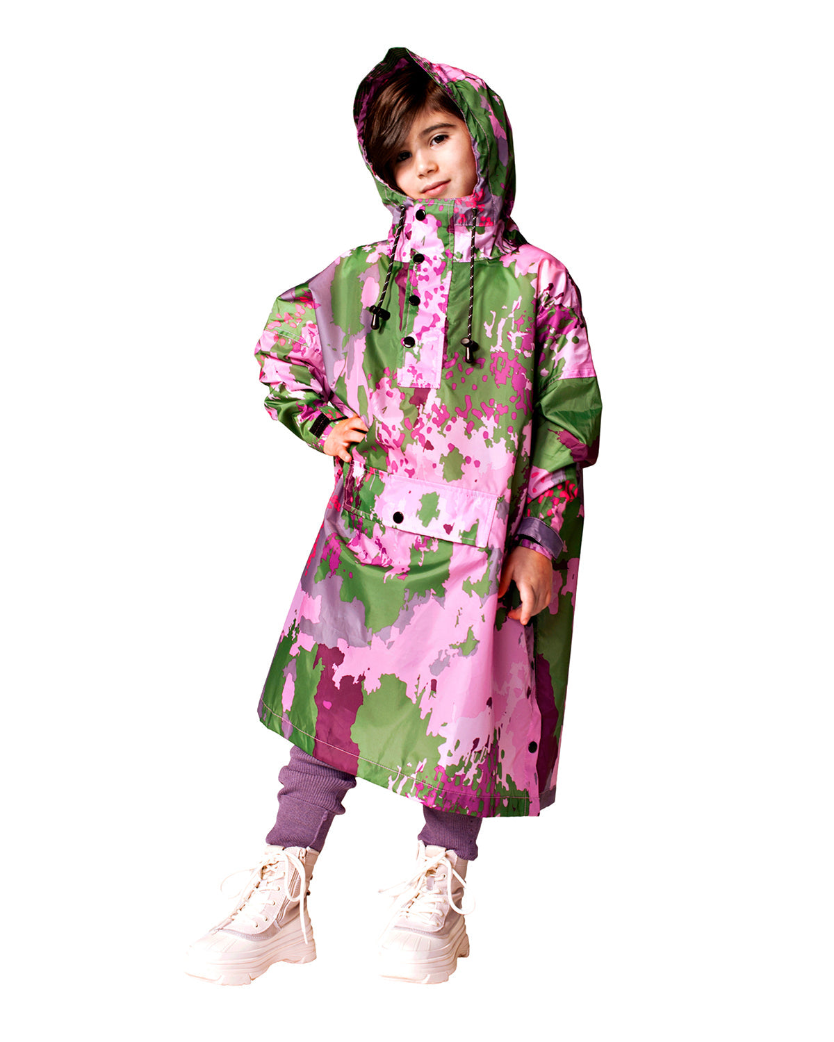 Rainkiss Kids Rain Poncho Digi Spring Camo | Playroom Avenue