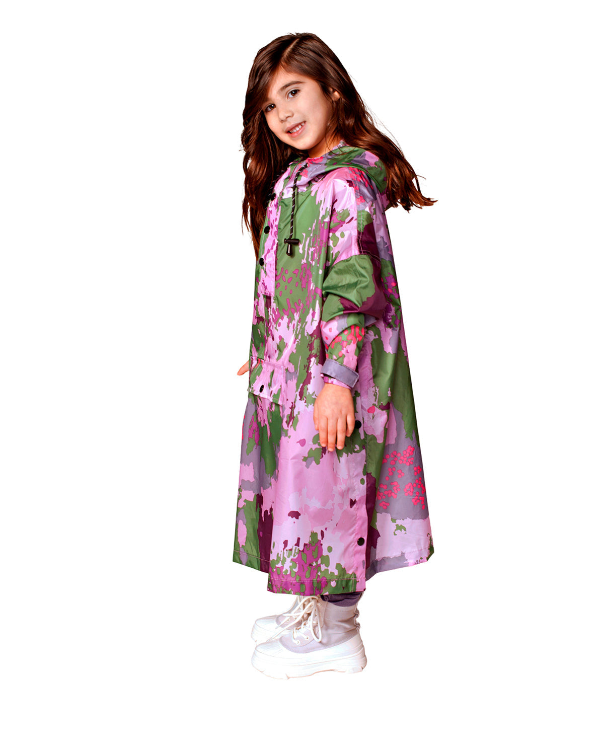 Rainkiss Kids Rain Poncho Digi Spring Camo | Playroom Avenue