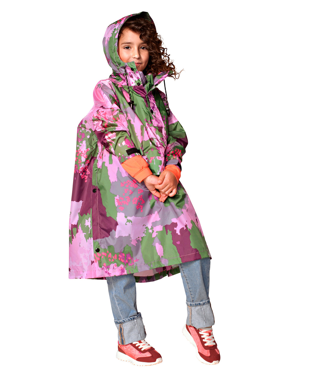 Rainkiss Kids Rain Poncho Digi Spring Camo | Playroom Avenue