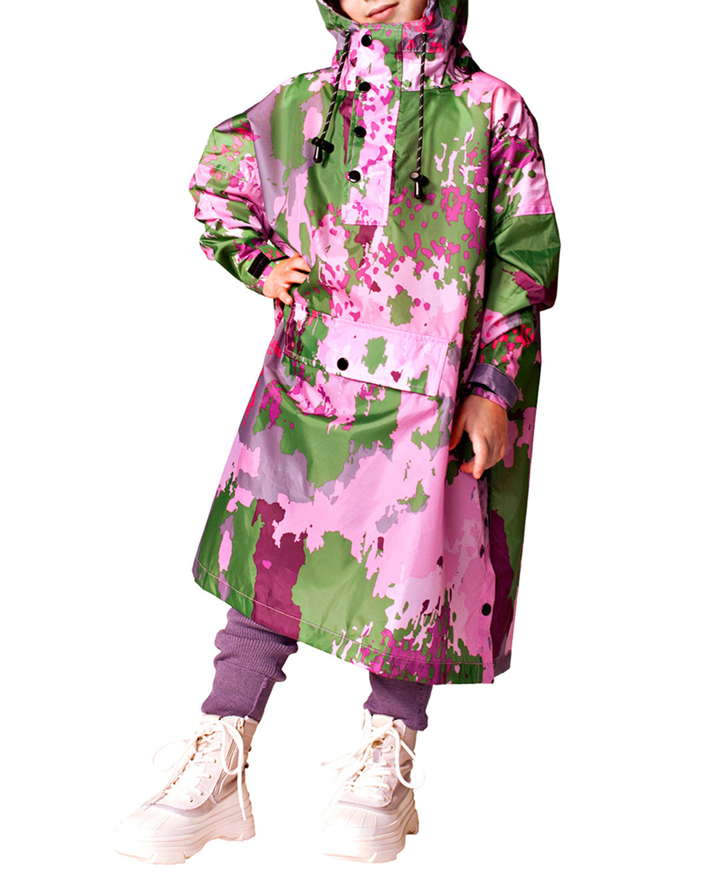 Rainkiss Kids Rain Poncho Digi Spring Camo | Playroom Avenue