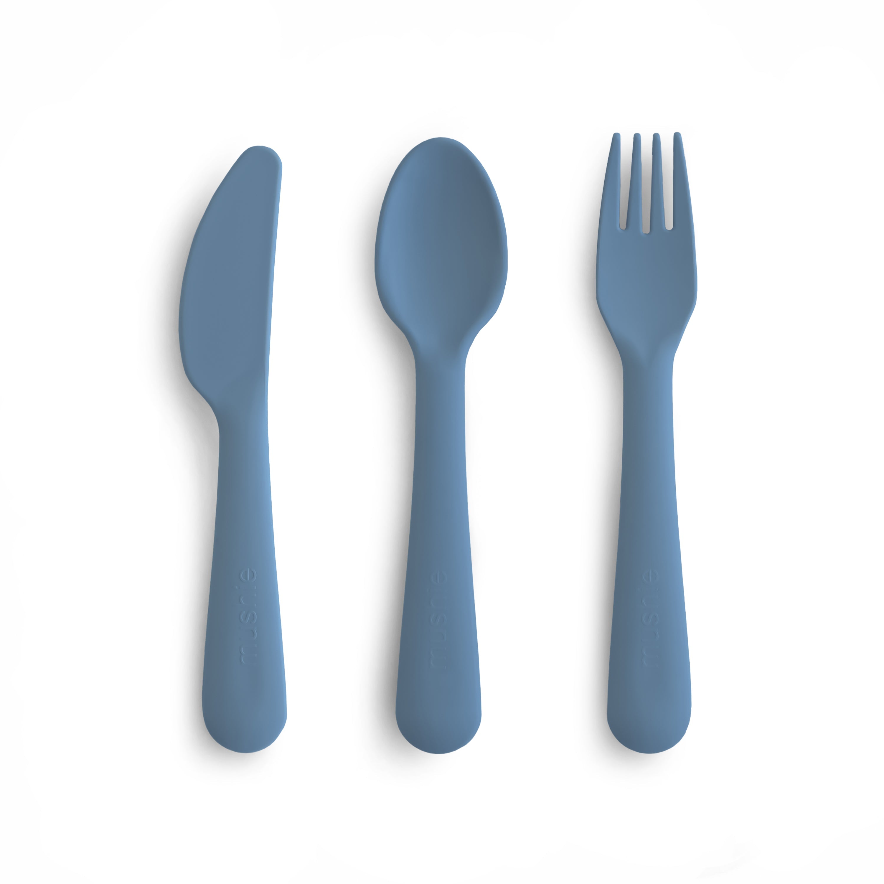 Mushie Dinnerware Cutlery Set Twilight Blue | Playroom Avenue