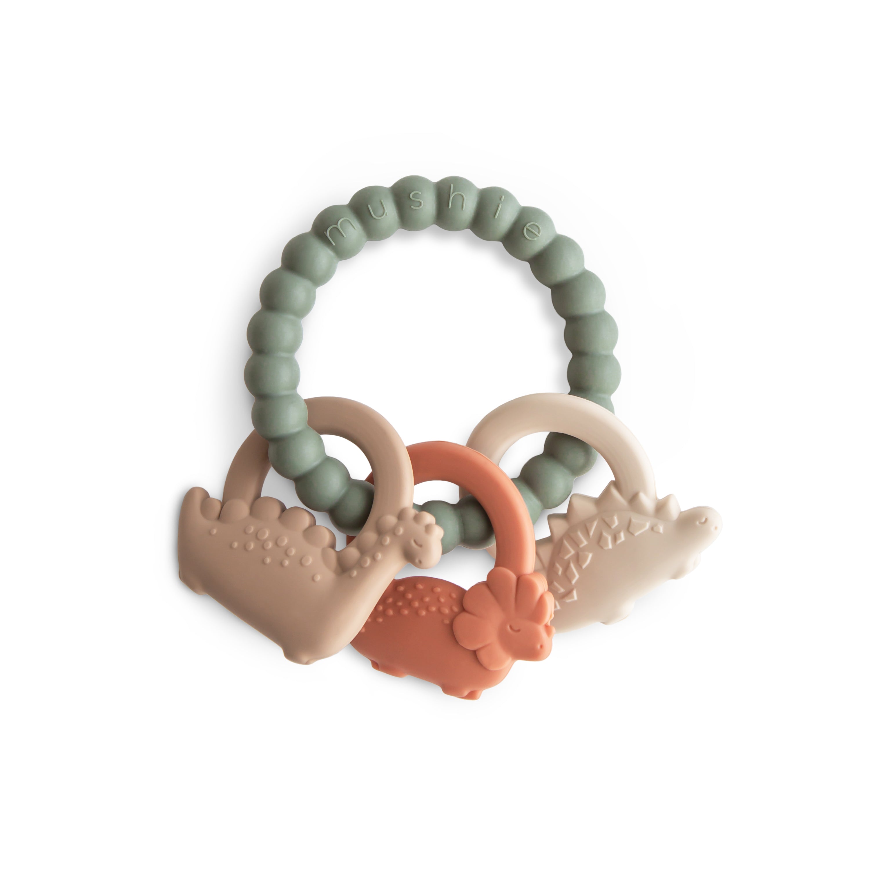Mushie Teething Ring Dino | Playroom Avenue