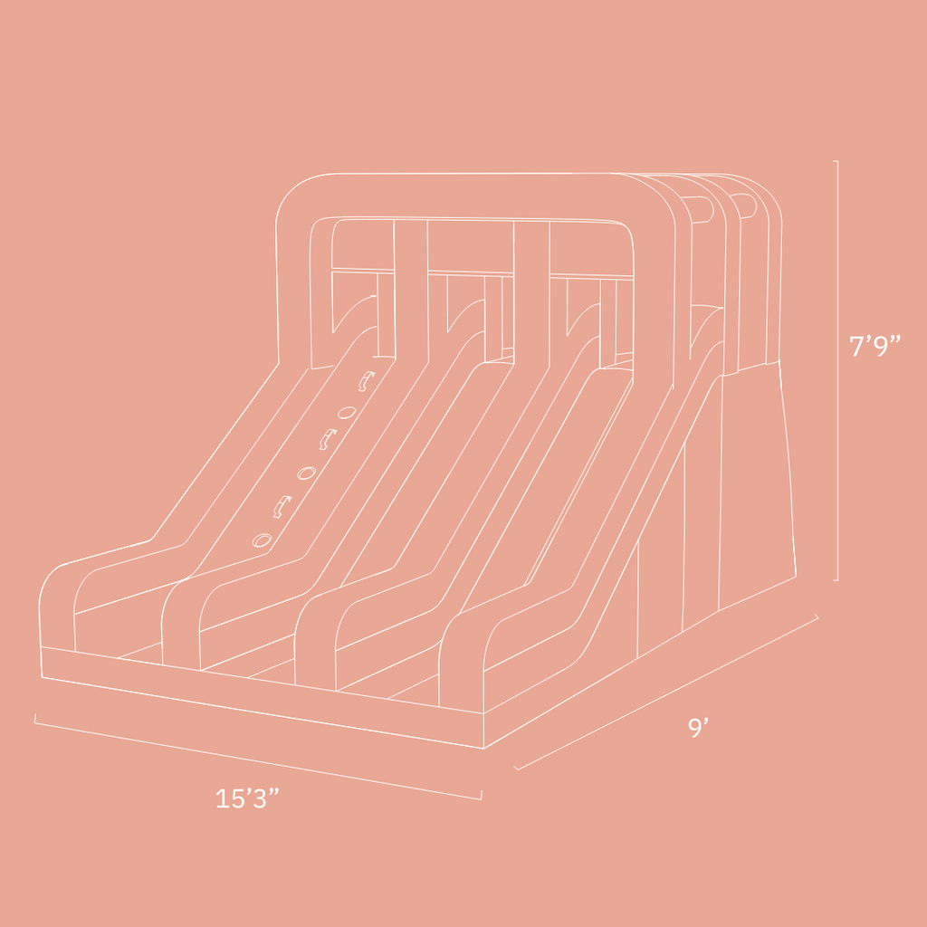 Smol Double Slide | Playroom Avenue