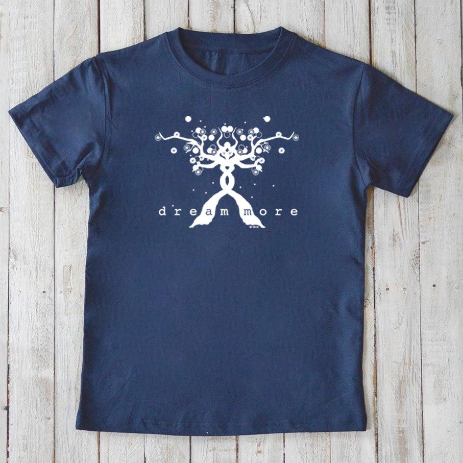 Uni-T "Dream More" Positive Message T-Shirt for Kids Navy | Playroom Avenue