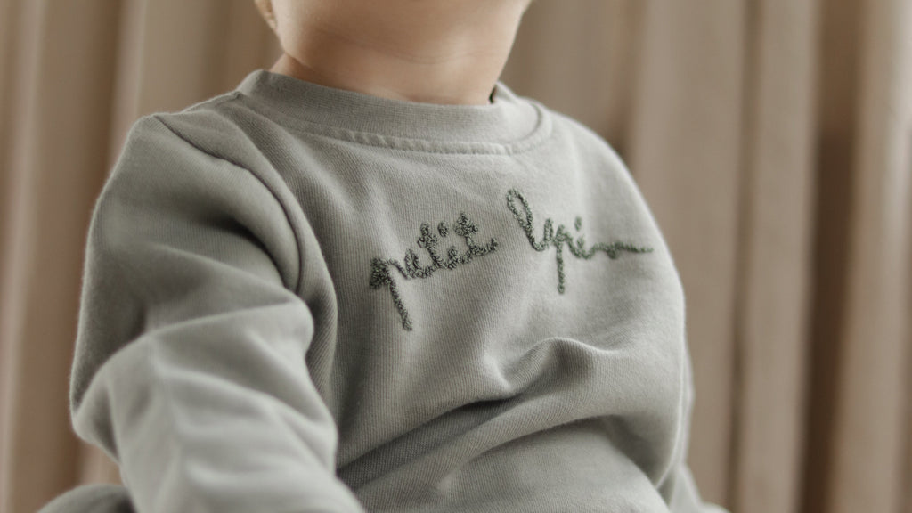 La Petit Lapin Finley | Cotton Fleece Sweatsuit Set | Petit Lapin | Mulled Basil | Playroom Avenue