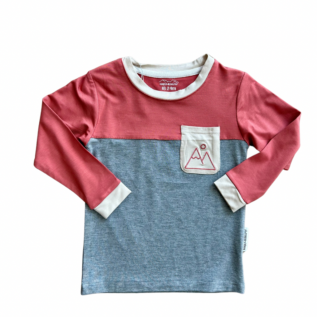 Keep the Littles Wild Mountain color block bamboo | Playroom Avenue