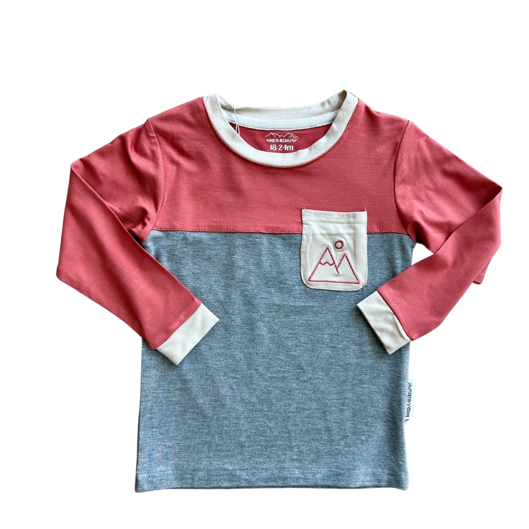 Keep the Littles Wild Mountain color block bamboo | Playroom Avenue