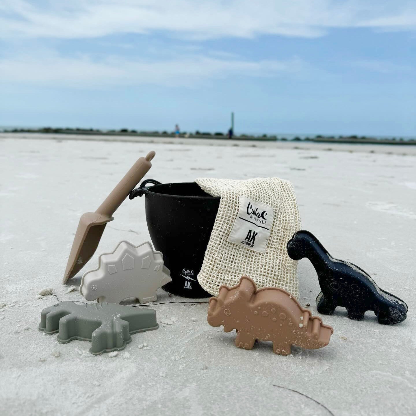 Calla and Friends AK Clothing x C&F Dino Silicone Beach Toy Set | Playroom Avenue