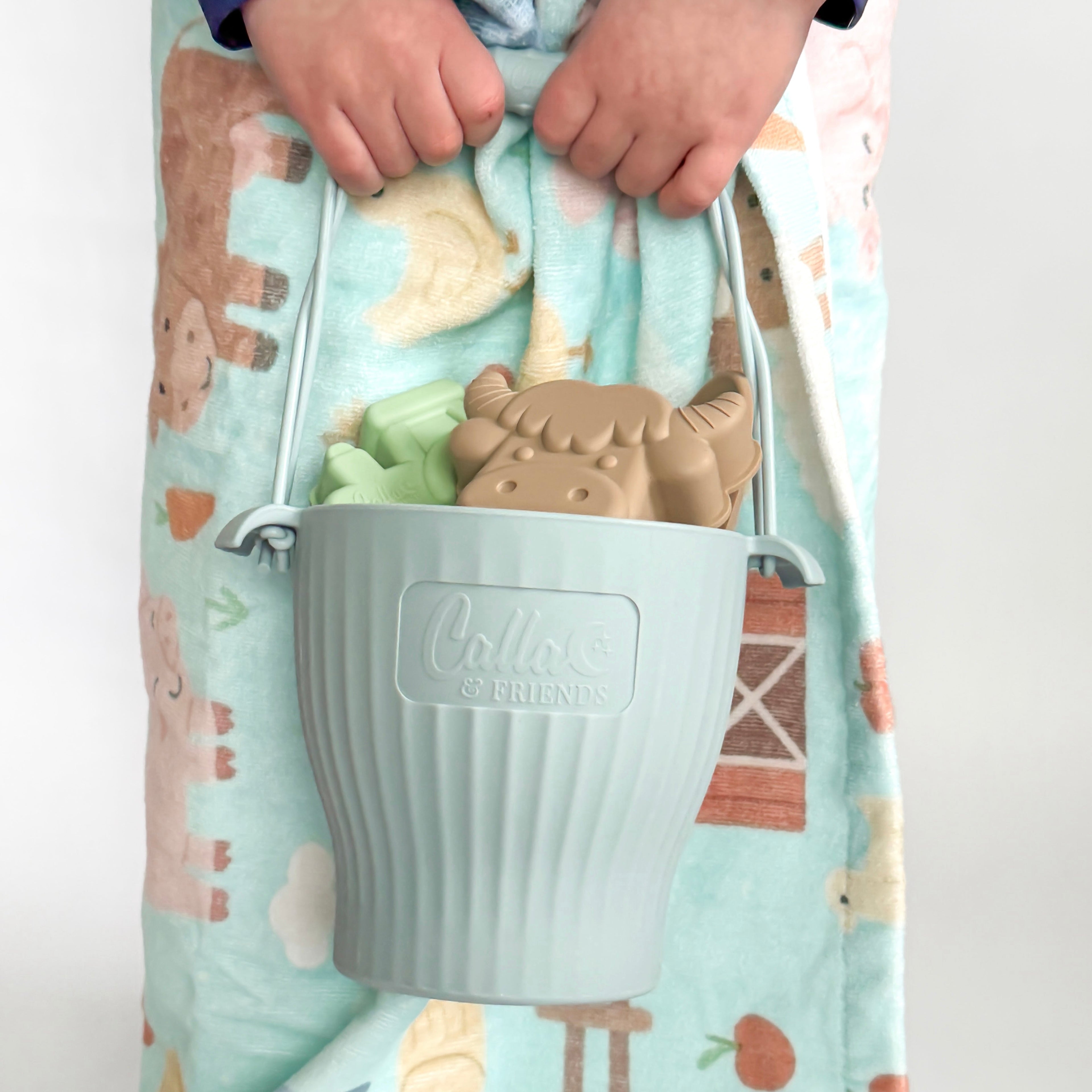Calla and Friends Hazel's Farm Silicone Beach Toy Set | Playroom Avenue