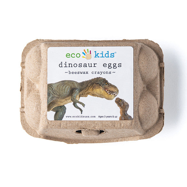 Eco-Kids Non-Toxic Beeswax Crayons - Dinosaur Eggs | Playroom Avenue