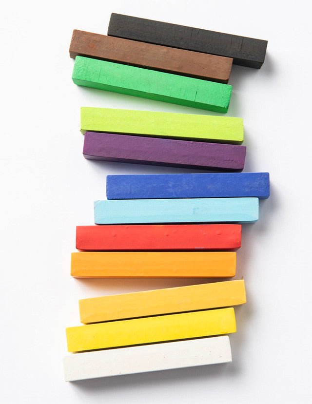 Elseware Unplug Pastel Sticks – Talc-Free Oil Pastels – 12 Vibrant Colors | Playroom Avenue