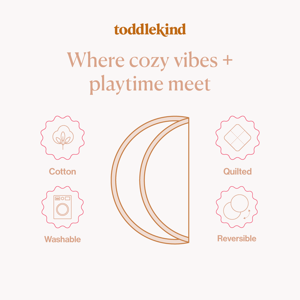 Toddlekind Snuggle Mat | Leaves - Sea Shell | Playroom Avenue