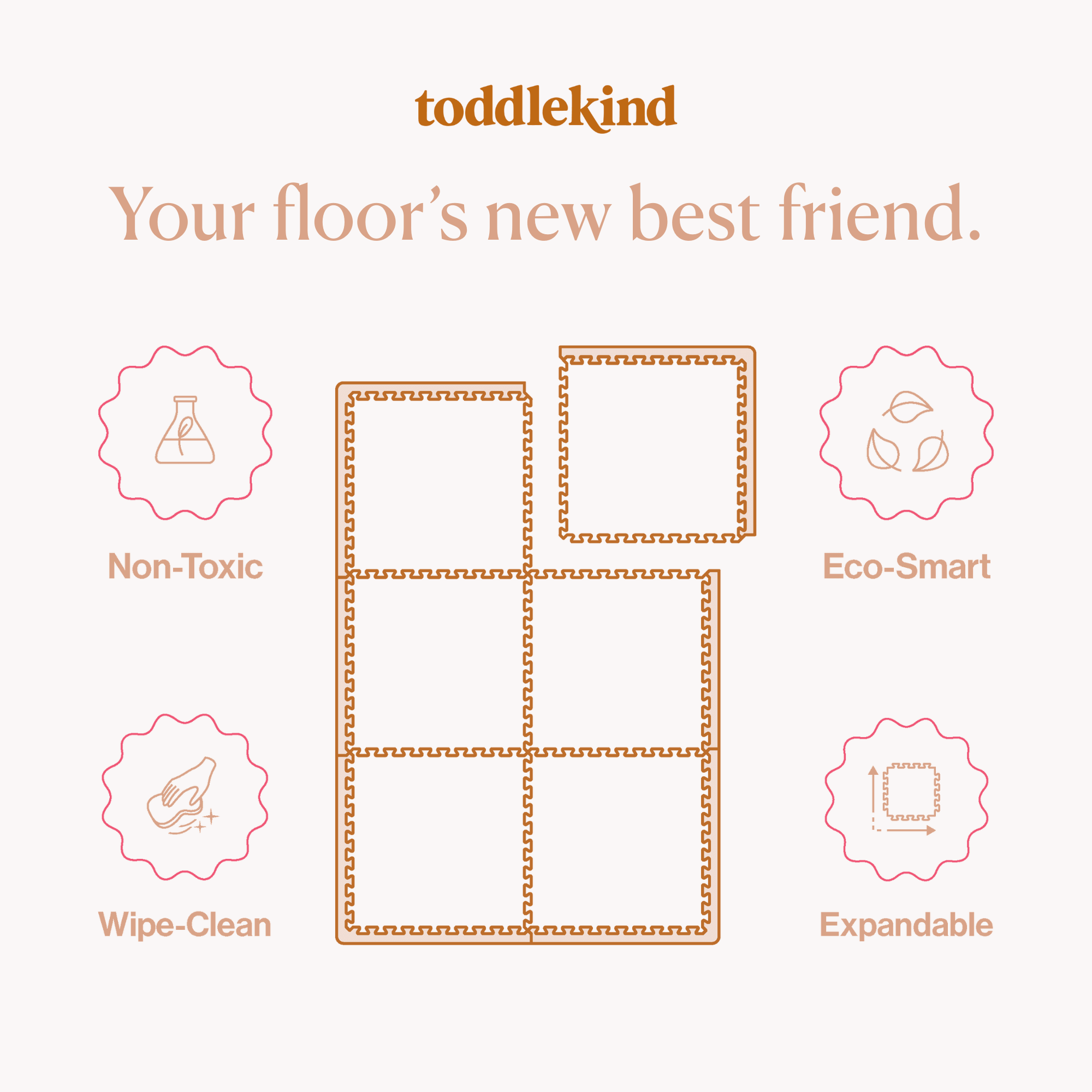 Toddlekind Haven Playmat | Earth - Clay | Playroom Avenue