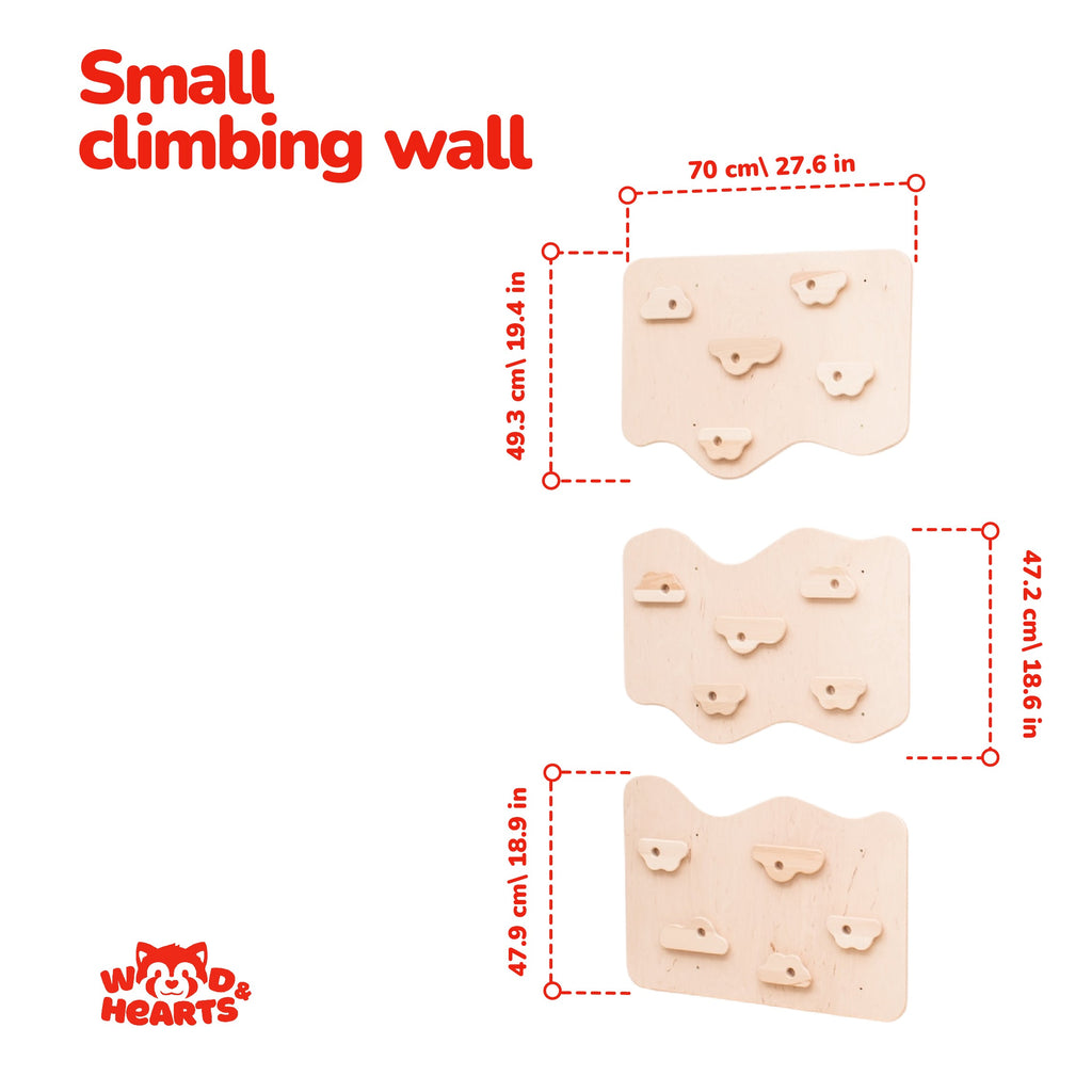 Wood and Hearts Home Climbing Wall | Playroom Avenue