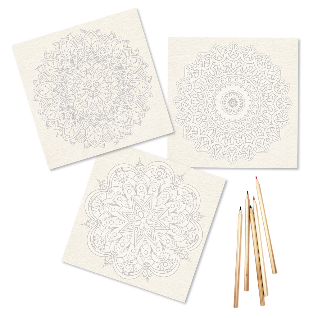 Elseware Unplug Mandala Coloring Sheets – Deluxe 110lb Paper | Playroom Avenue