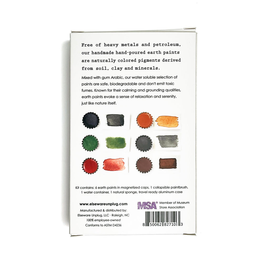 Elseware Unplug Handmade Watercolor Set – Earth Paints | Playroom Avenue