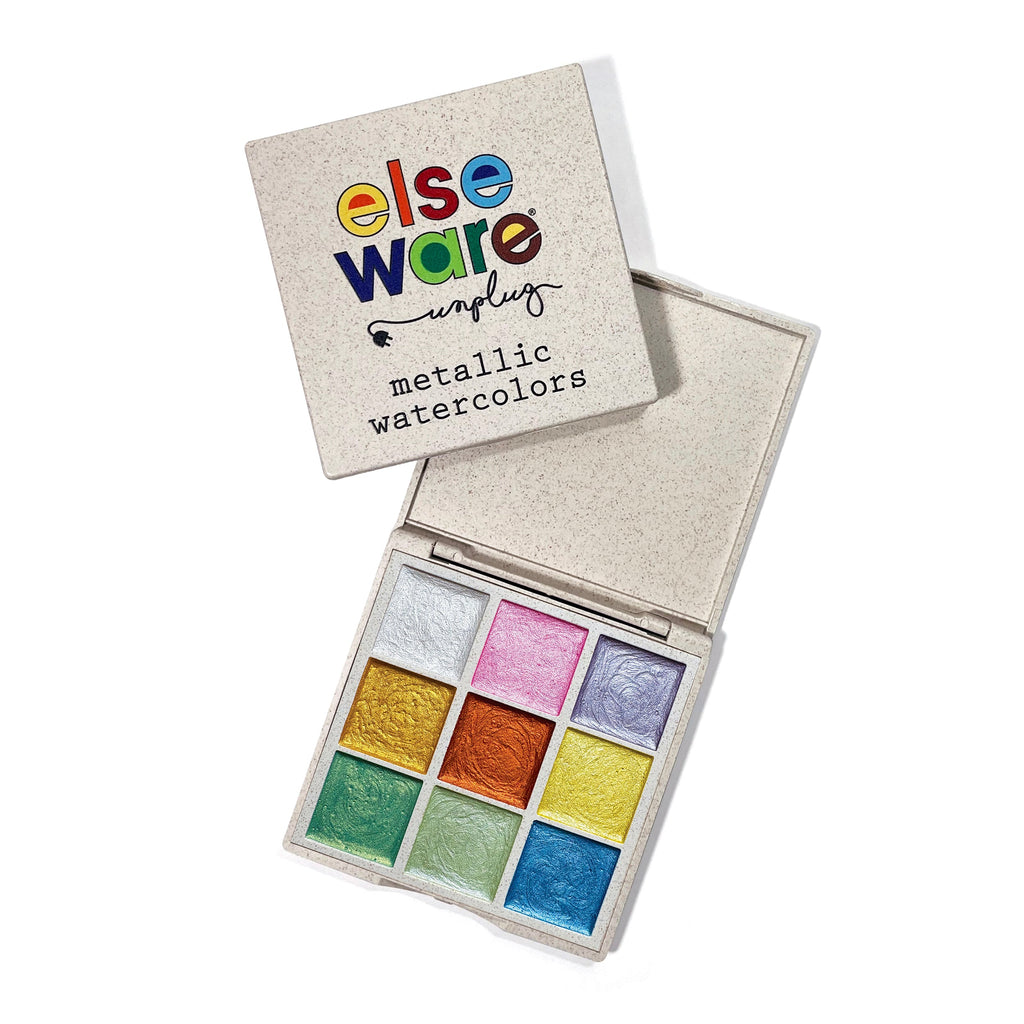 Elseware Unplug Metallic Watercolors – Wheat Straw Palette | Playroom Avenue