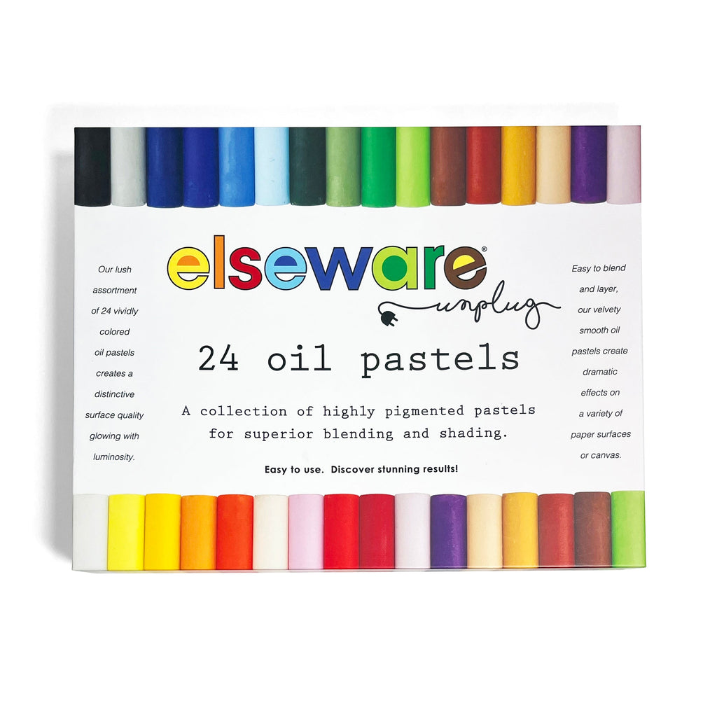 Elseware Unplug Oil Pastels – Talc-Free – Non-Toxic – 24 Colors | Playroom Avenue