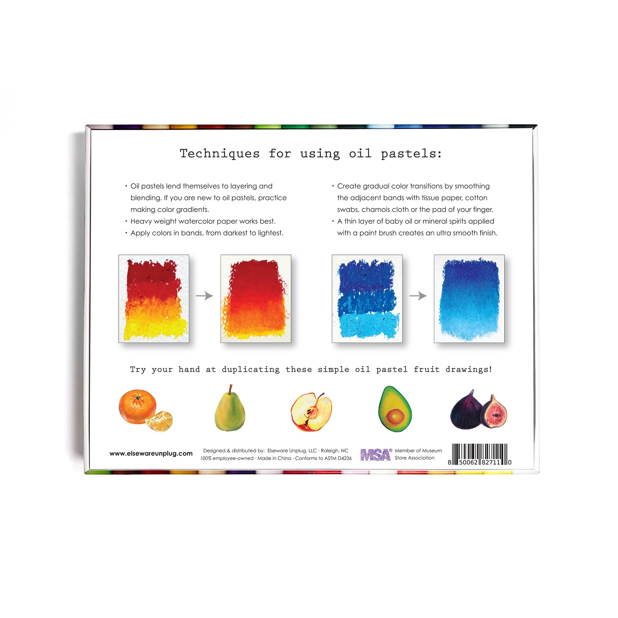 Elseware Unplug Oil Pastels – Talc-Free – Non-Toxic – 24 Colors | Playroom Avenue