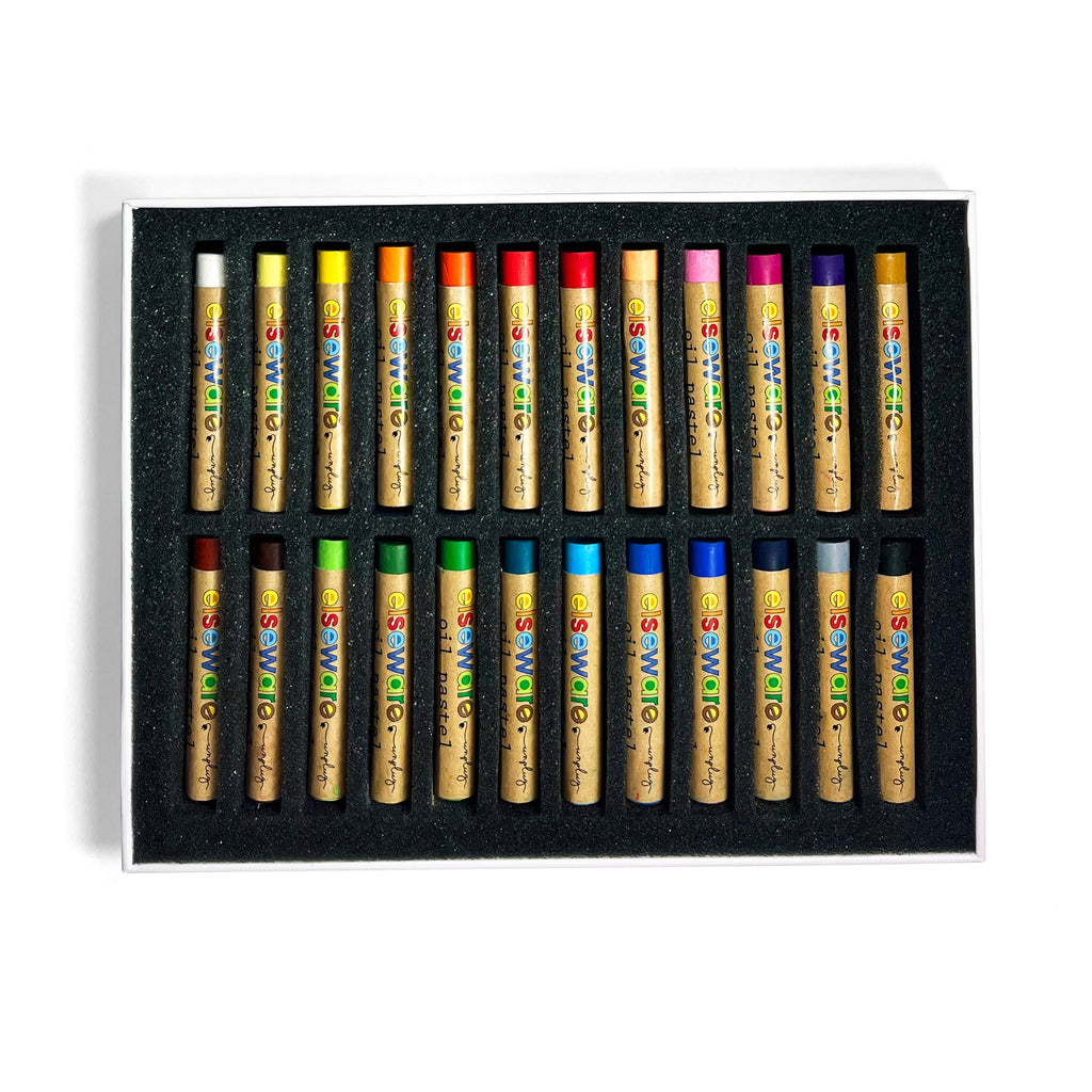 Elseware Unplug Oil Pastels – Talc-Free – Non-Toxic – 24 Colors | Playroom Avenue